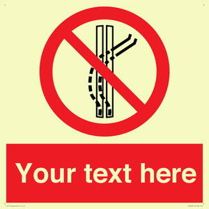 Custom prohibition Do not leave the tow track